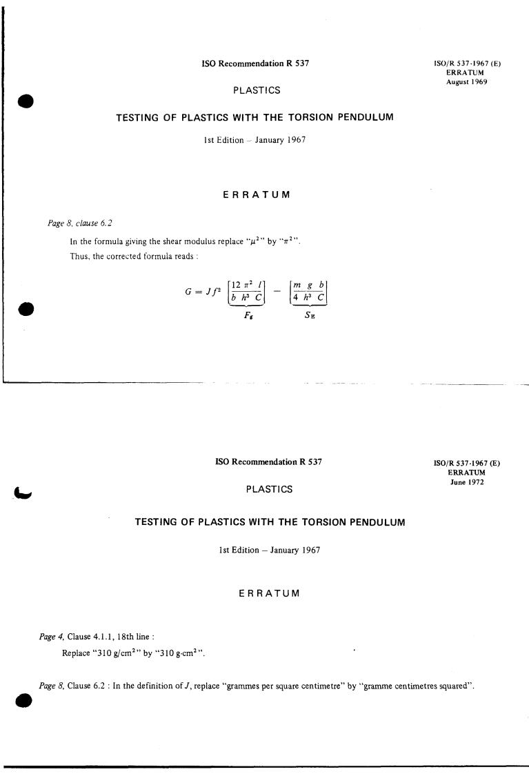 ISO/R 537:1967 - Title missing - Legacy paper document
Released:1/1/1967