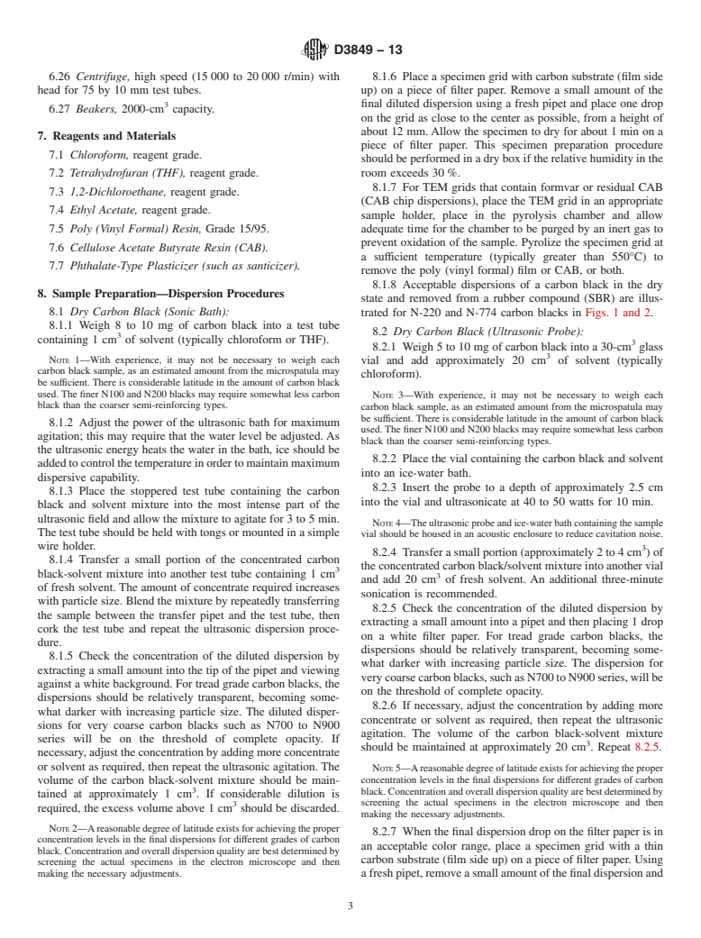 ASTM D3849-13 - Standard Test Method for  Carbon Black&mdash;Morphological Characterization of Carbon  Black Using Electron Microscopy