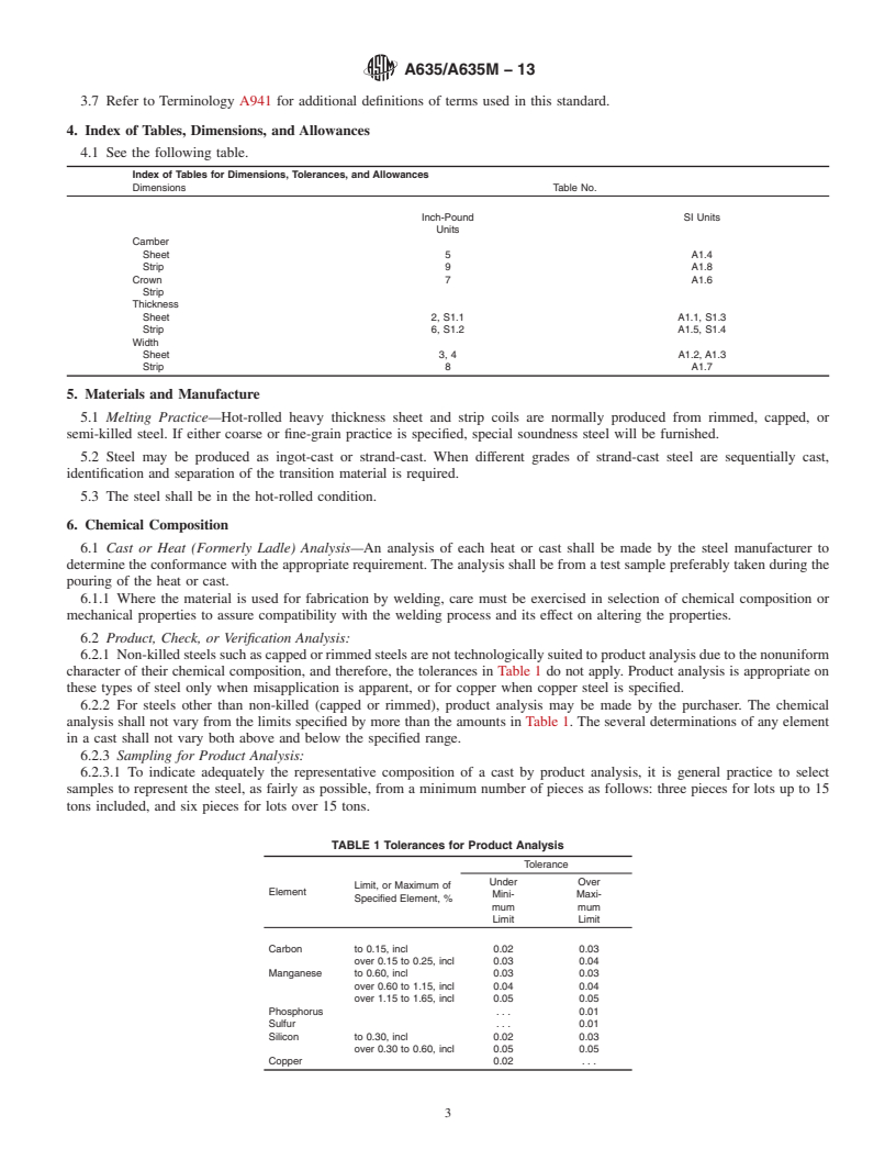 REDLINE ASTM A635/A635M-13 - Standard Specification for  Steel, Sheet and Strip, Heavy-Thickness Coils, Hot-Rolled,  Alloy, Carbon, Structural, High-Strength Low-Alloy, and High-Strength  Low-Alloy with Improved Formability, General Requirements for