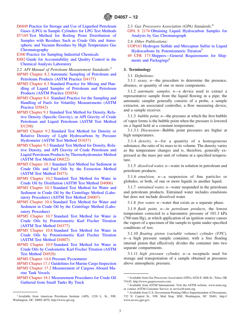 ASTM D4057-12 - Standard Practice for Manual Sampling of Petroleum and Petroleum Products