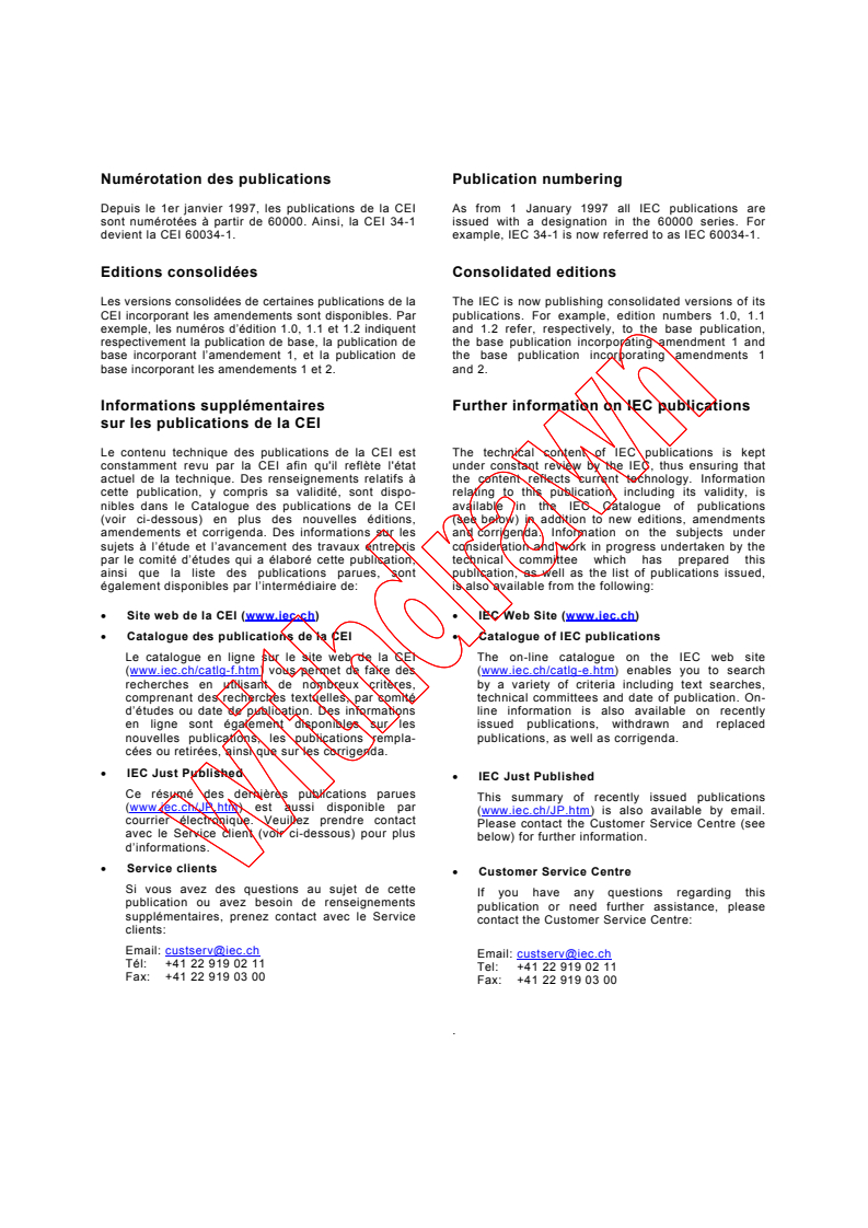 IEC 62013-2:2000 IEC 62013-2:2000 - Caplights for use in mines susceptible to firedamp - Part 2: Performance and other safety-related matters
Released:5/26/2000 - Page 2 preview