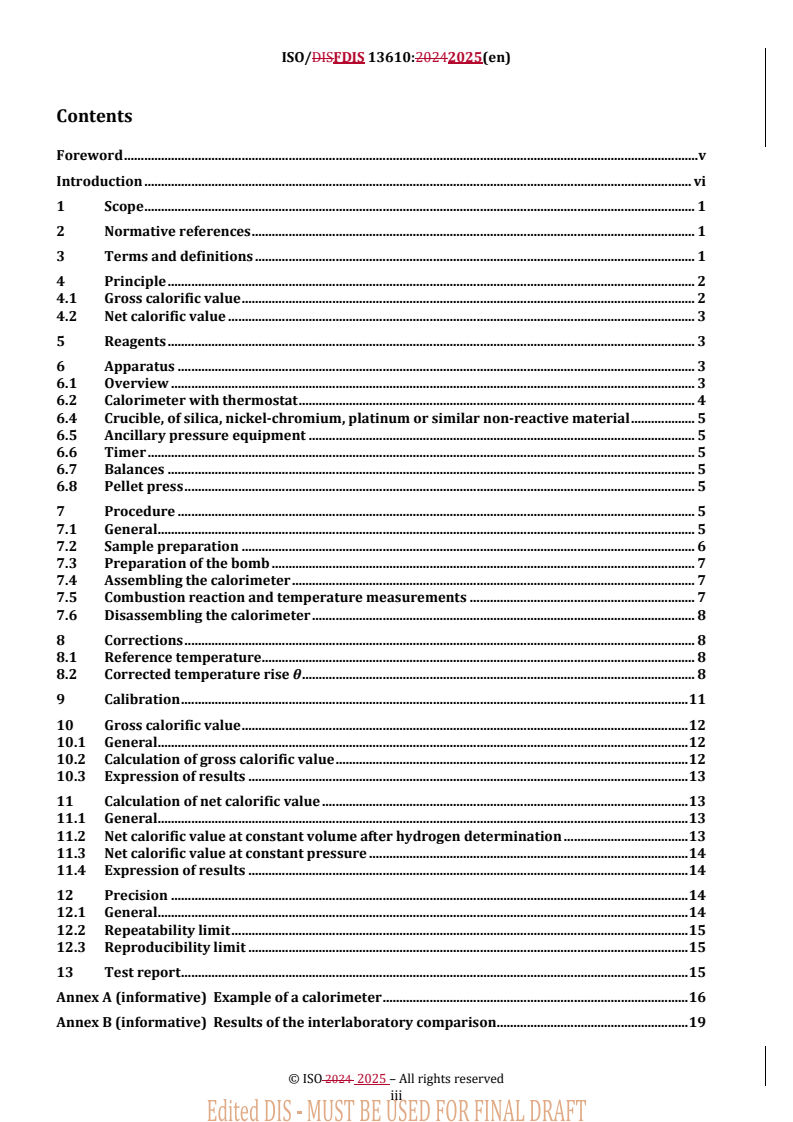 REDLINE ISO/FDIS 13610 - Sludge recovery, recycling, treatment and disposal — Determination of calorific value of sludge
Released:2. 04. 2025