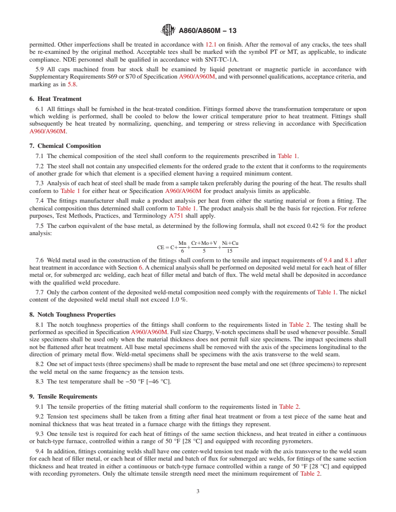 REDLINE ASTM A860/A860M-13 - Standard Specification for  Wrought High-Strength Ferritic Steel Butt-Welding Fittings