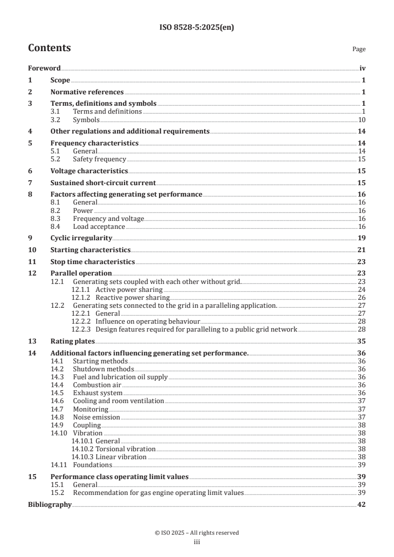 ISO 8528-5:2025 - Reciprocating internal combustion engine driven alternating current generating sets — Part 5: Generating sets
Released:1. 05. 2025