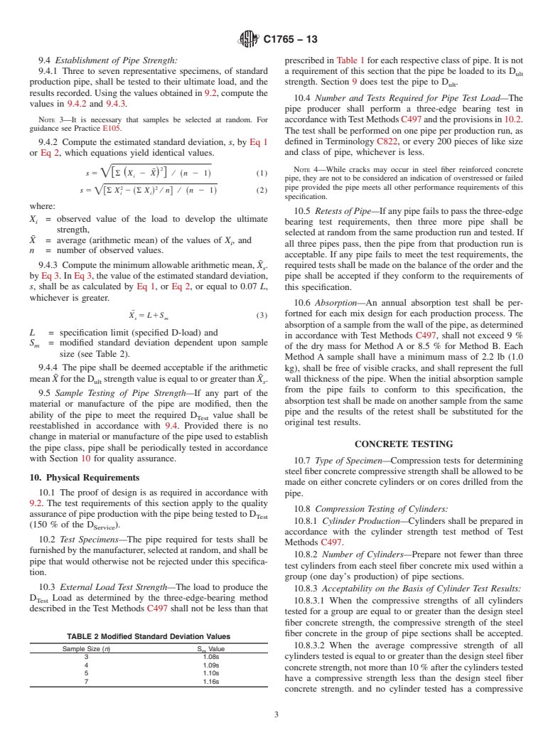 ASTM C1765-13 - Standard Specification for Steel Fiber Reinforced Concrete Culvert, Storm Drain, and Sewer  Pipe