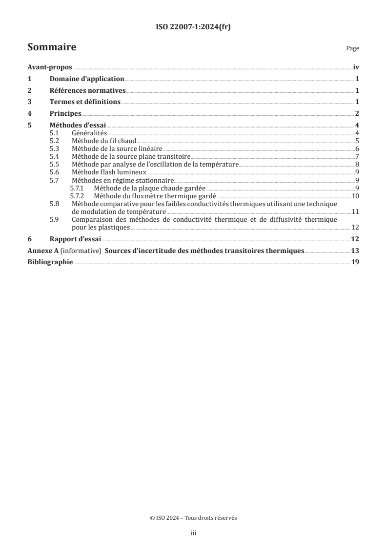 ISO 22007-1:2024 - Plastiques — Détermination de la conductivité thermique et de la diffusivité thermique — Partie 1: Principes généraux
Released:1. 03. 2024