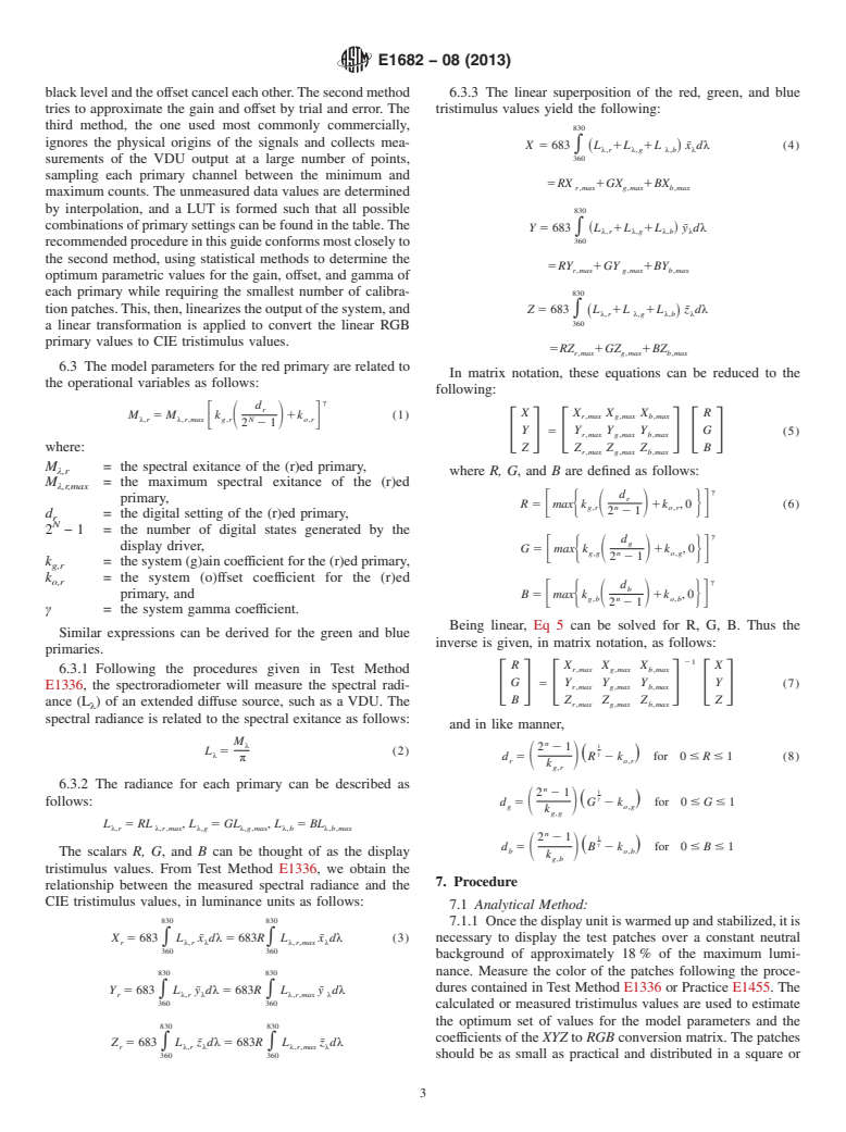 ASTM E1682-08(2013) - Standard Guide for Modeling the Colorimetric Properties of a CRT-Type Visual Display  Unit