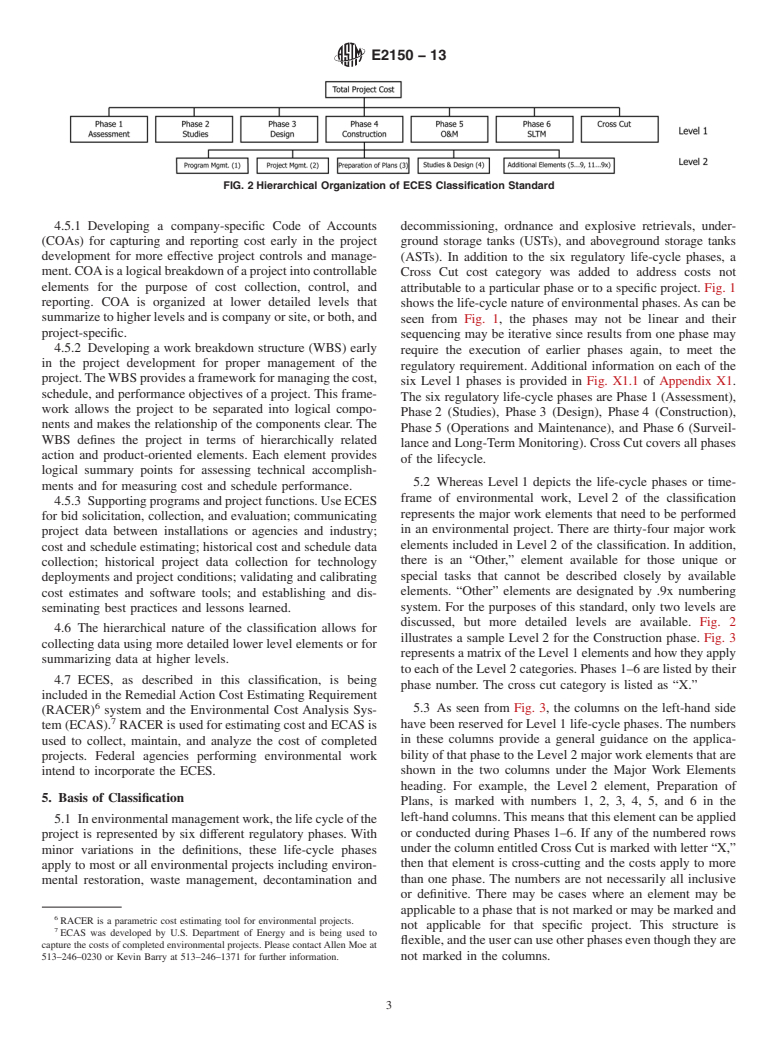 ASTM E2150-13 - Standard Classification for  Life-Cycle Environmental Work Elements&mdash;Environmental  Cost Element Structure