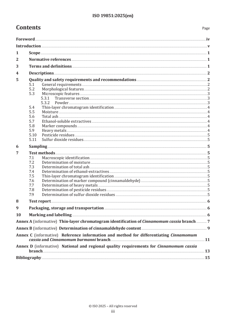 ISO 19851:2025 - Traditional Chinese medicine — Cinnamomum cassia branch
Released:12. 02. 2025