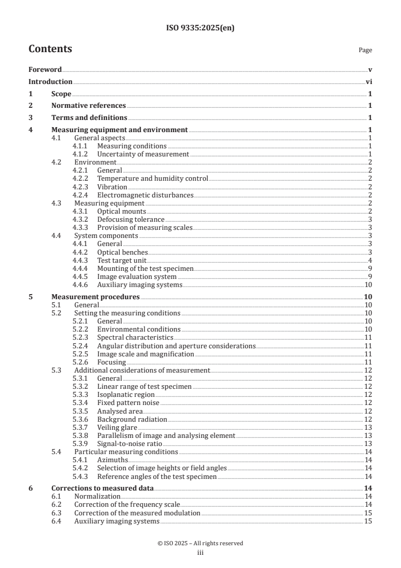 ISO 9335:2025 - Optics and photonics — Optical transfer function — Principles and procedures of measurement
Released:12. 02. 2025