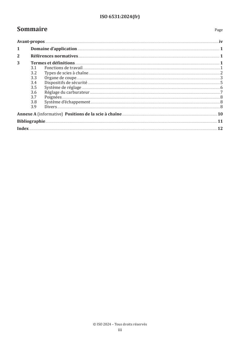 ISO 6531:2024 - Matériel forestier — Scies à chaîne portatives — Vocabulaire
Released:1. 10. 2024