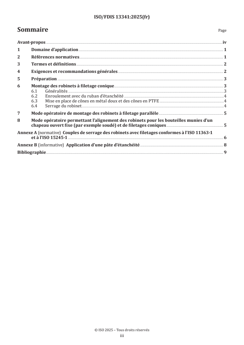 ISO/FDIS 13341 - Bouteilles à gaz — Montage des robinets sur les bouteilles à gaz
Released:3. 05. 2025
