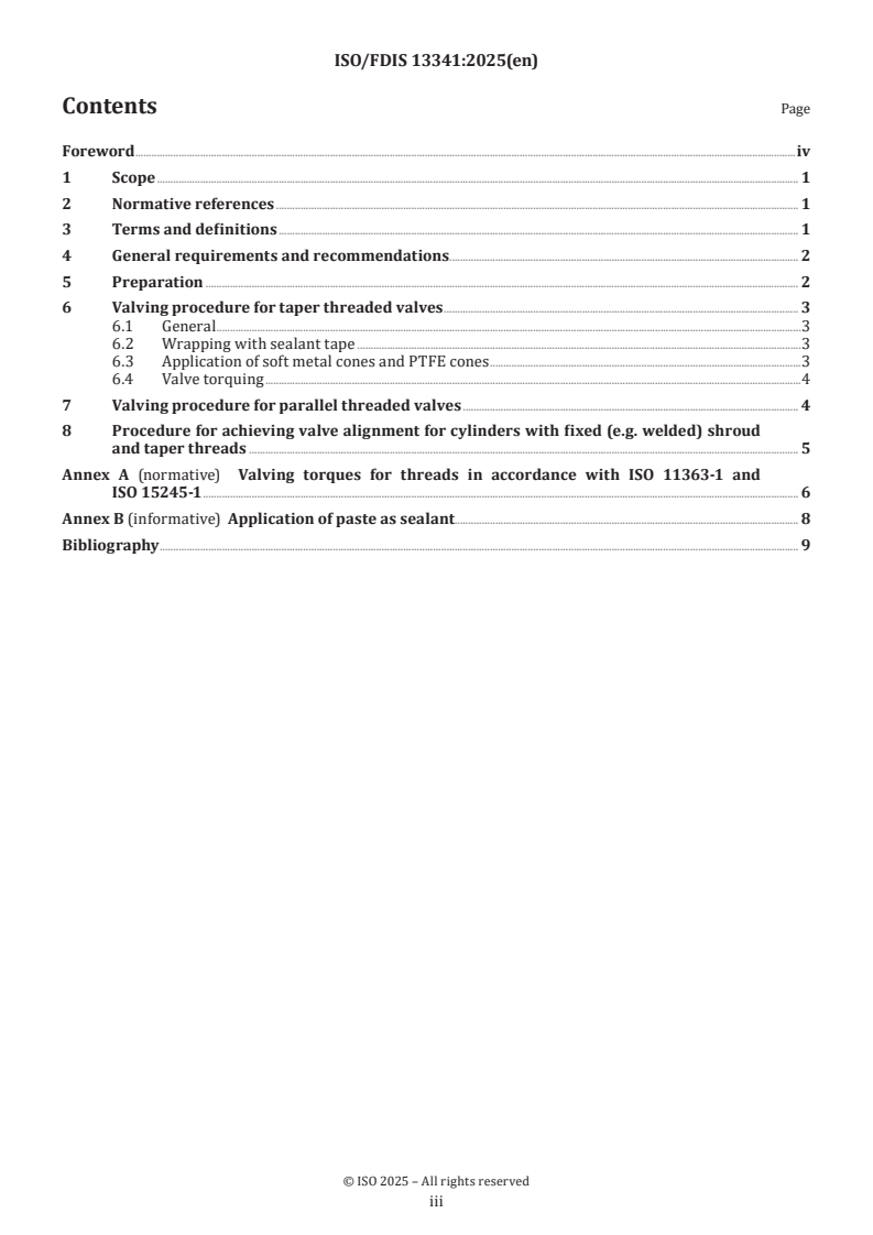 ISO/FDIS 13341 - Gas cylinders — Fitting of valves to gas cylinders
Released:3. 04. 2025