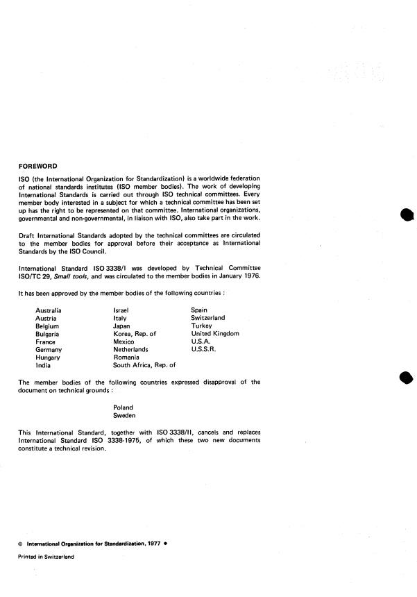 ISO 3338-1:1977 ISO 3338-1:1977 - Parallel shanks for milling cutters - Page 2 preview