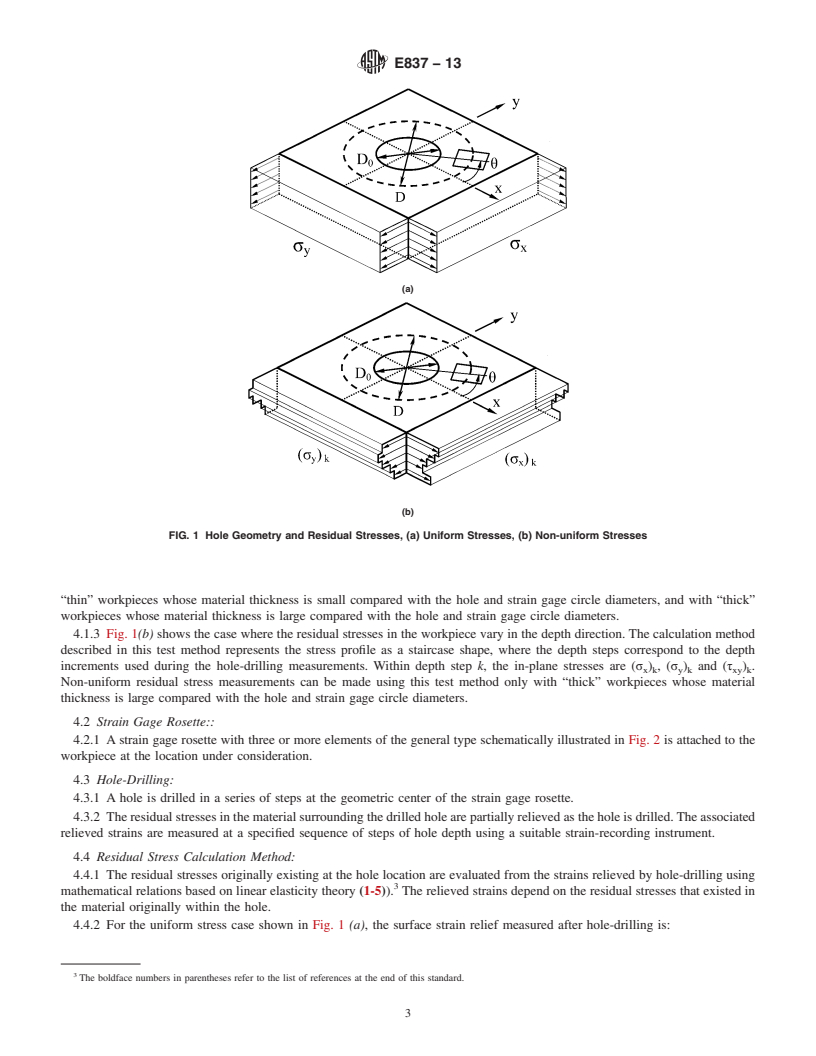 REDLINE ASTM E837-13 - Standard Test Method for  Determining Residual Stresses by the Hole-Drilling Strain-Gage  Method
