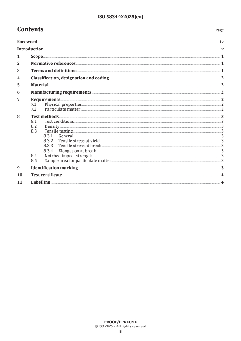 ISO/PRF 5834-2 - Implants for surgery — Ultra-high-molecular-weight polyethylene — Part 2: Moulded forms
Released:12. 05. 2025
