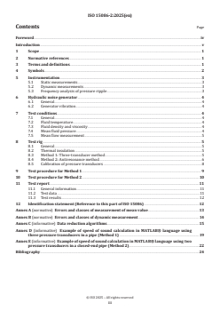 ISO 15086-2:2025 - Hydraulic fluid power — Determination of the fluid-borne noise characteristics of components and systems — Part 2: Measurement of the speed of sound in a fluid in a pipe
Released:14. 02. 2025 - Page 3 preview