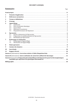 ISO 22007-4:2024 ISO 22007-4:2024 - Plastiques — Détermination de la conductivité thermique et de la diffusivité thermique — Partie 4: Méthode flash lumineux
Released:11. 01. 2024 - Page 3 preview