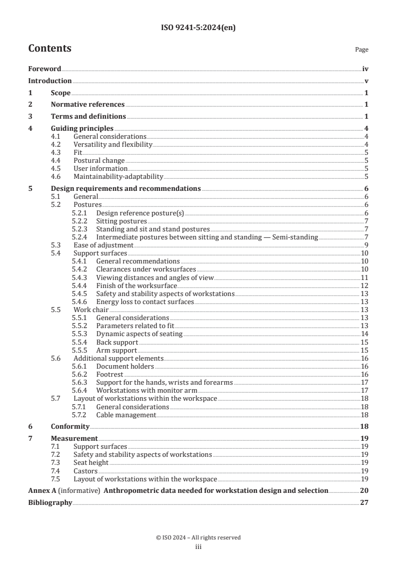 ISO 9241-5:2024 - Ergonomics of human-system interaction — Part 5: Workstation layout and postural requirements
Released:22. 08. 2024