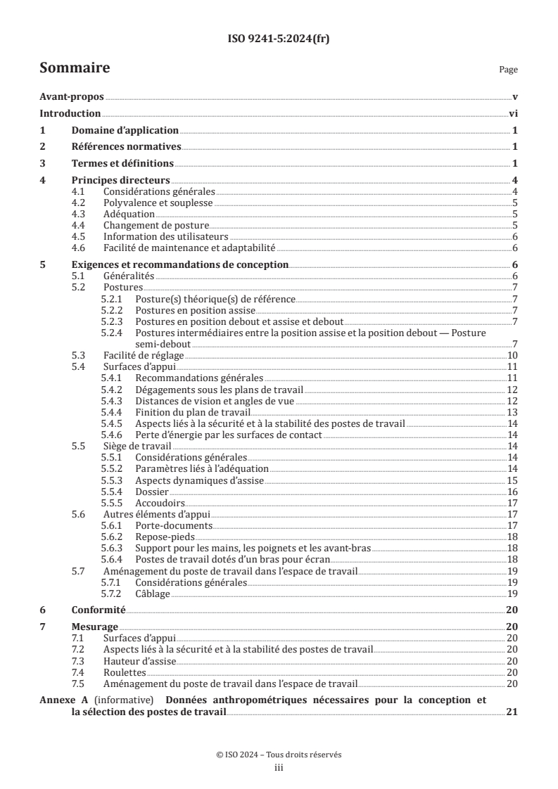 ISO 9241-5:2024 - Ergonomie de l’interaction homme-système — Partie 5: Aménagement du poste de travail et exigences relatives aux postures
Released:22. 08. 2024