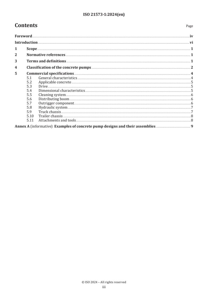 ISO 21573-1:2024 - Building construction machinery and equipment — Concrete pumps — Part 1: Commercial specifications
Released:26. 08. 2024