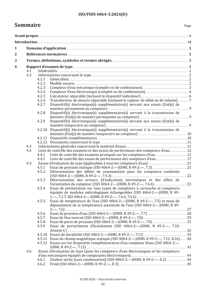 ISO/FDIS 4064-3 - Compteurs d’eau potable froide et d’eau chaude — Partie 3: Format du rapport d’essai
Released:9/14/2024