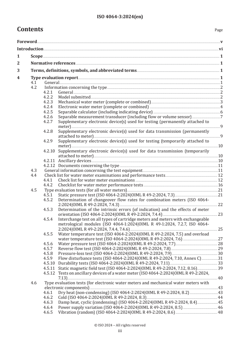 ISO 4064-3:2024 - Water meters for cold potable water and hot water — Part 3: Test report format
Released:12/19/2024