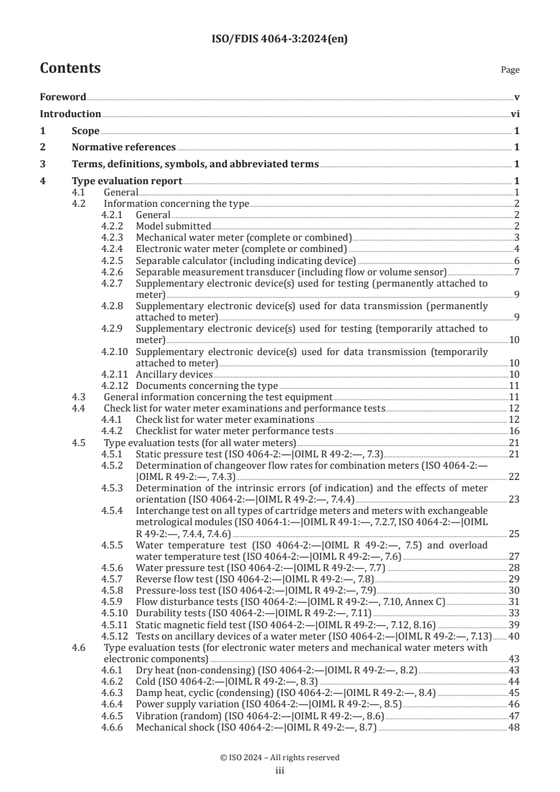 ISO/FDIS 4064-3 - Water meters for cold potable water and hot water — Part 3: Test report format
Released:8. 08. 2024