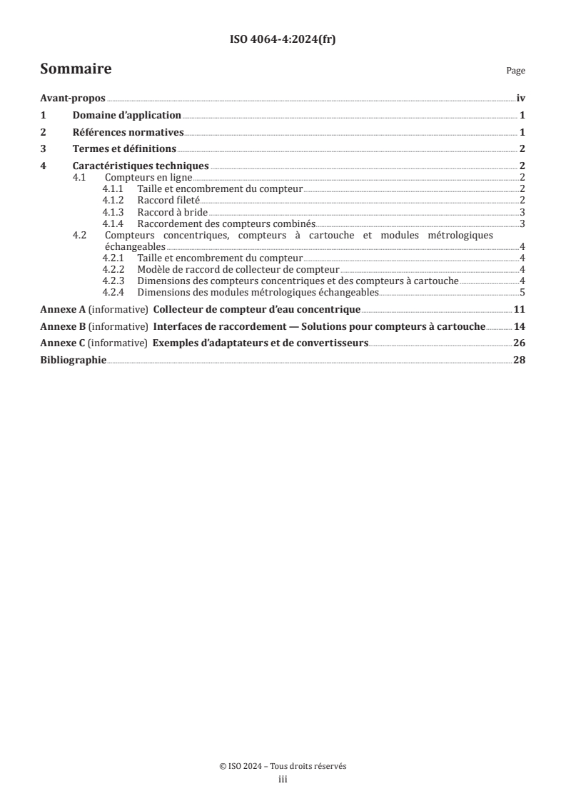 ISO 4064-4:2024 - Compteurs d'eau potable froide et d'eau chaude — Partie 4: Exigences non métrologiques non couvertes par l'ISO 4064-1
Released:12/19/2024