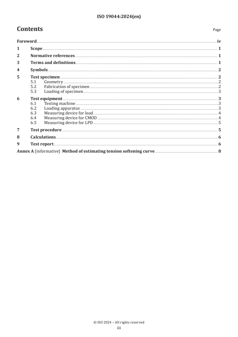 ISO 19044:2024 - Test methods for fibre-reinforced cementitious composites — Load-displacement curve using notched specimen
Released:12/4/2024