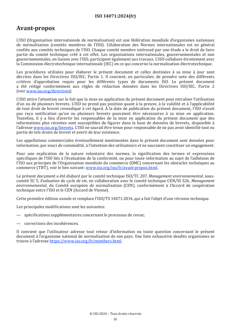 ISO 14071:2024 ISO 14071:2024 - Management environnemental — Analyse du cycle de vie — Processus de revue critique et compétences des vérificateurs
Released:9. 10. 2024 - Page 4 preview