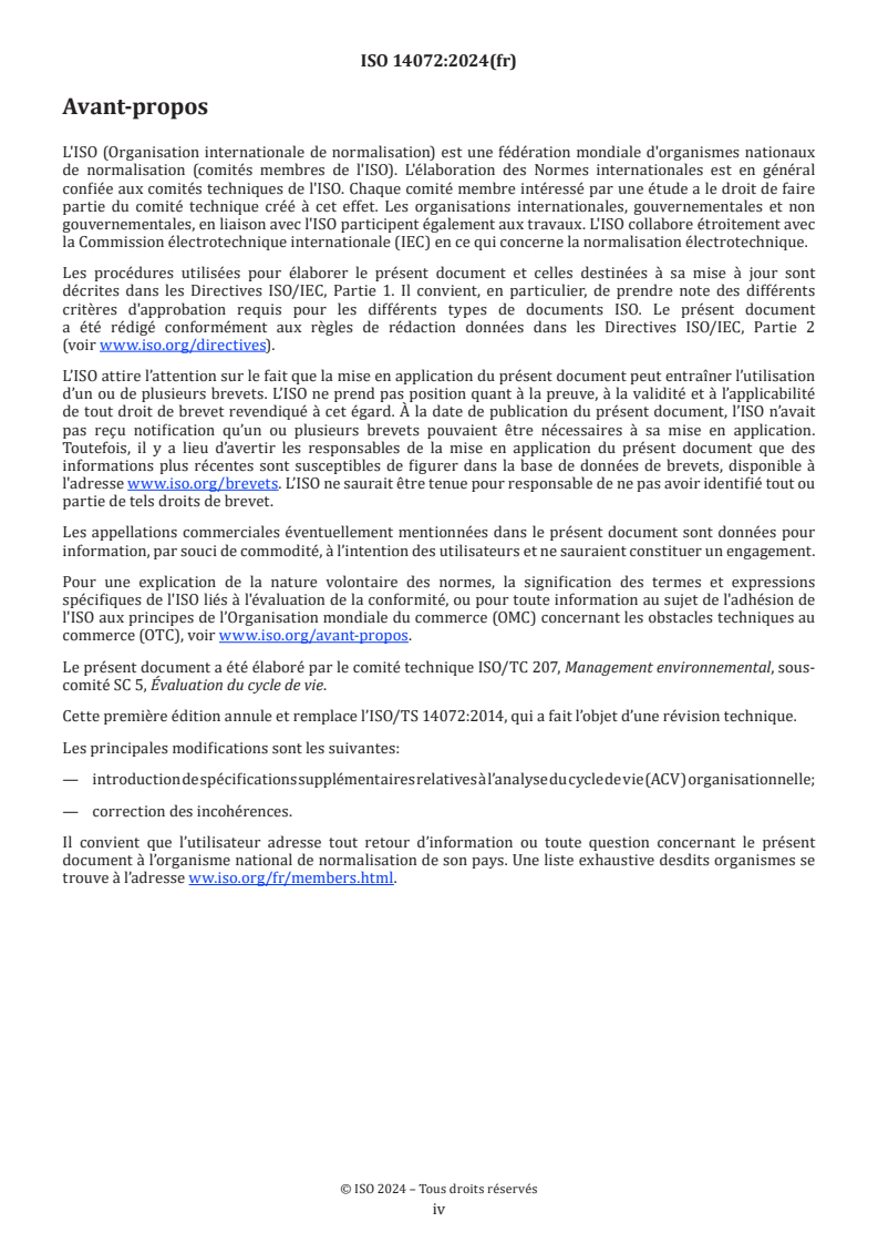 ISO 14072:2024 ISO 14072:2024 - Management environnemental — Analyse du cycle de vie — Exigences et recommandations relatives à l'analyse du cycle de vie organisationnelle
Released:10. 10. 2024 - Page 4 preview