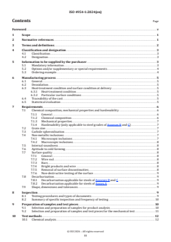 ISO 4954-1:2024 - Steels for cold heading and cold extruding — Technical delivery conditions — Part 1: Non-alloy and alloy steels
Released:19. 06. 2024 - Page 3 preview