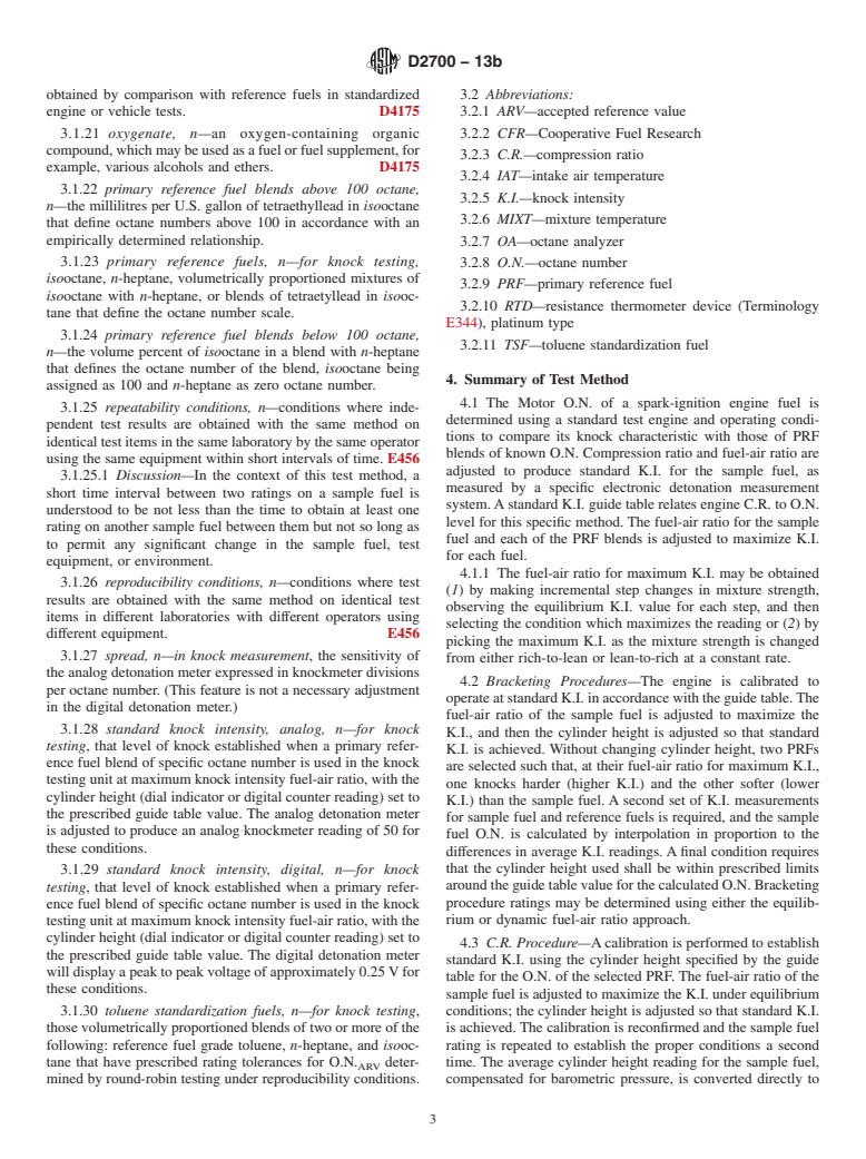 ASTM D2700-13b - Standard Test Method for Motor Octane Number of Spark-Ignition Engine Fuel