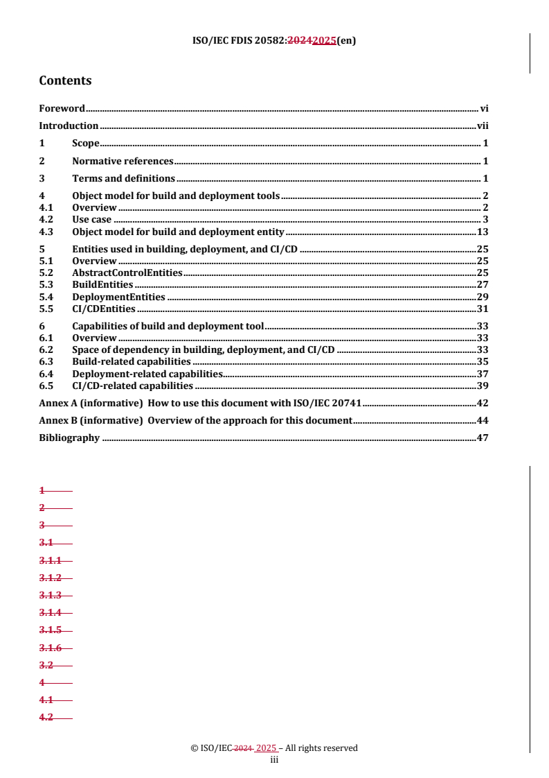 REDLINE ISO/IEC FDIS 20582 - Software and systems engineering — Capabilities of build and deployment tools
Released:19. 02. 2025