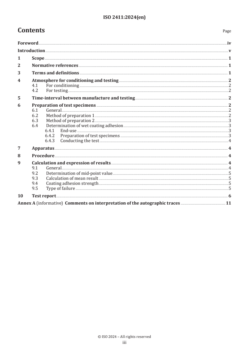 ISO 2411:2024 - Rubber- or plastics-coated fabrics — Determination of coating adhesion
Released:10. 09. 2024