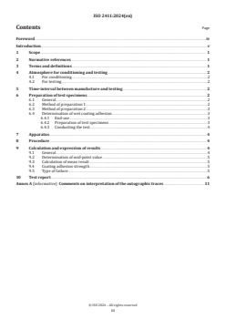 ISO 2411:2024 ISO 2411:2024 - Rubber- or plastics-coated fabrics — Determination of coating adhesion
Released:10. 09. 2024 - Page 3 preview