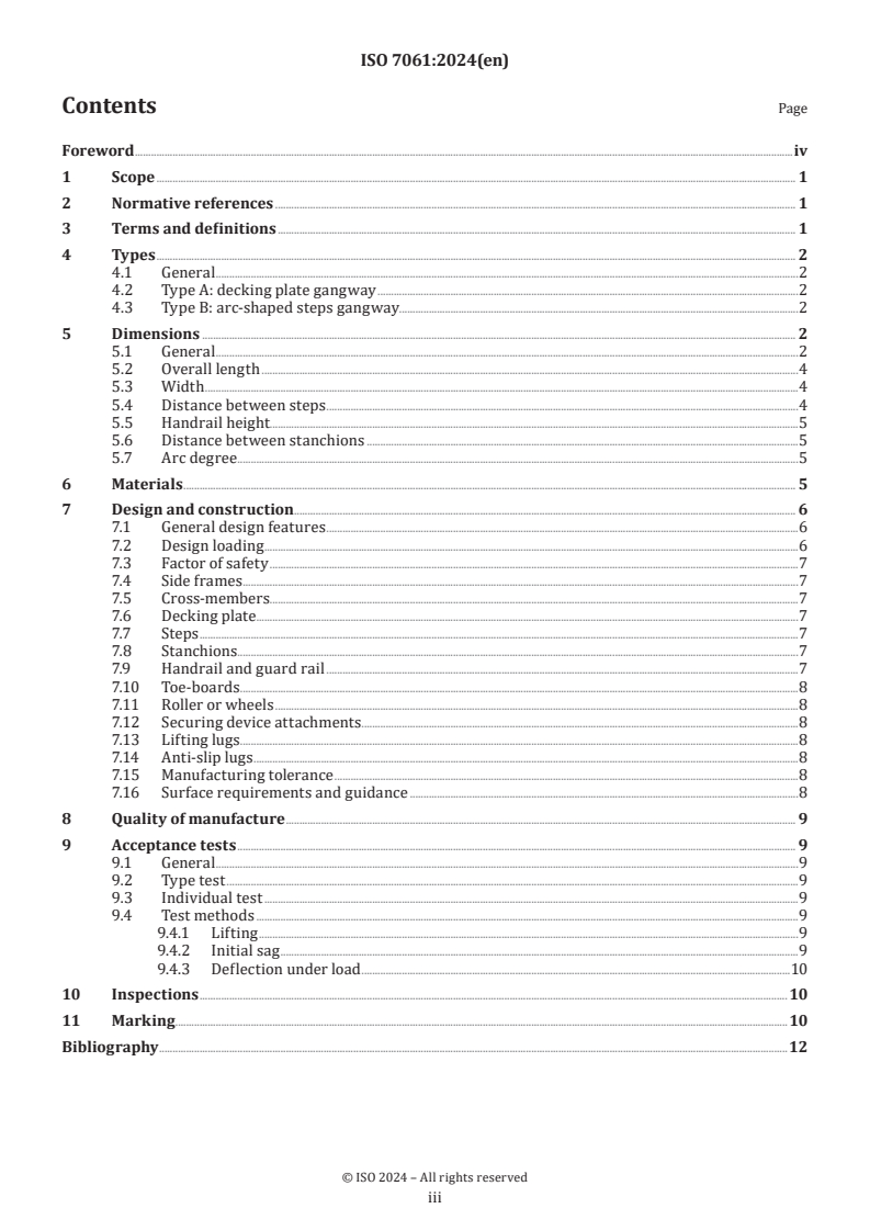 ISO 7061:2024 - Ships and marine technology — Aluminium shore gangways for seagoing vessels
Released:9. 10. 2024