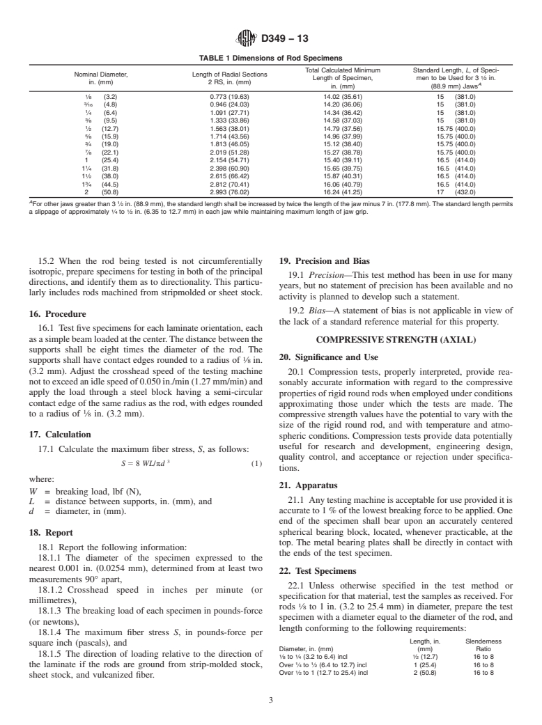 ASTM D349-13 - Standard Test Methods for  Laminated Round Rods Used for Electrical Insulation (Withdrawn 2020)