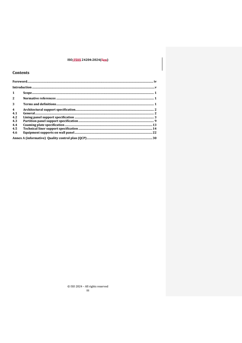 REDLINE ISO/FDIS 24204 - Oil and gas industries including lower carbon energy — Bulk material for offshore projects — Design for architectural supports
Released:11/13/2024