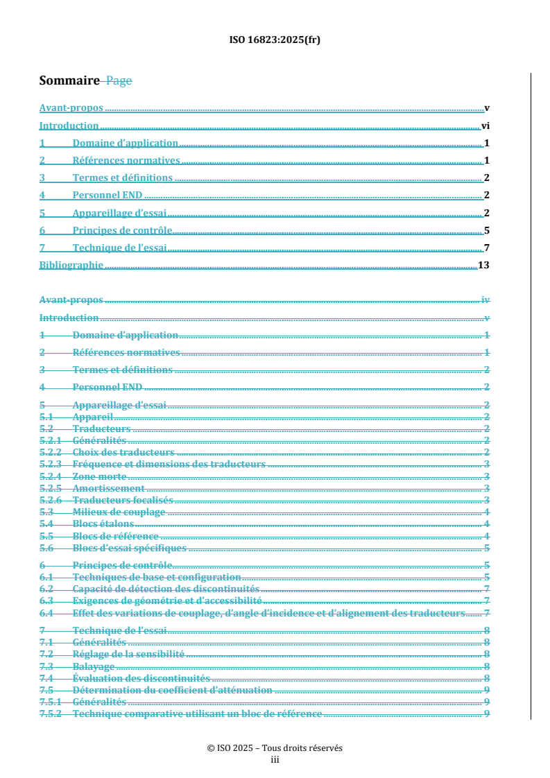 REDLINE ISO 16823:2025 - Essais non destructifs — Contrôle par ultrasons — Technique par transmission
Released:7. 02. 2025