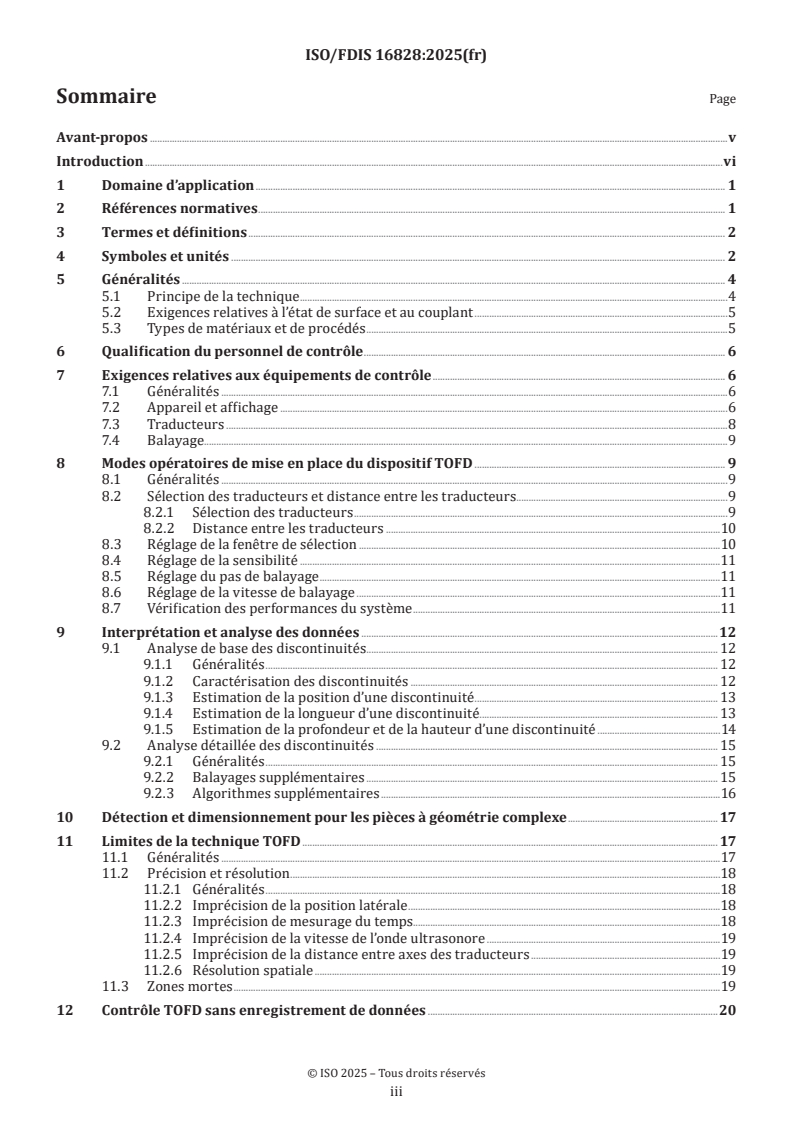 ISO/FDIS 16828 - Essais non destructifs — Contrôle par ultrasons — Technique de diffraction du temps de vol pour la détection et le dimensionnement des discontinuités
Released:22. 04. 2025
