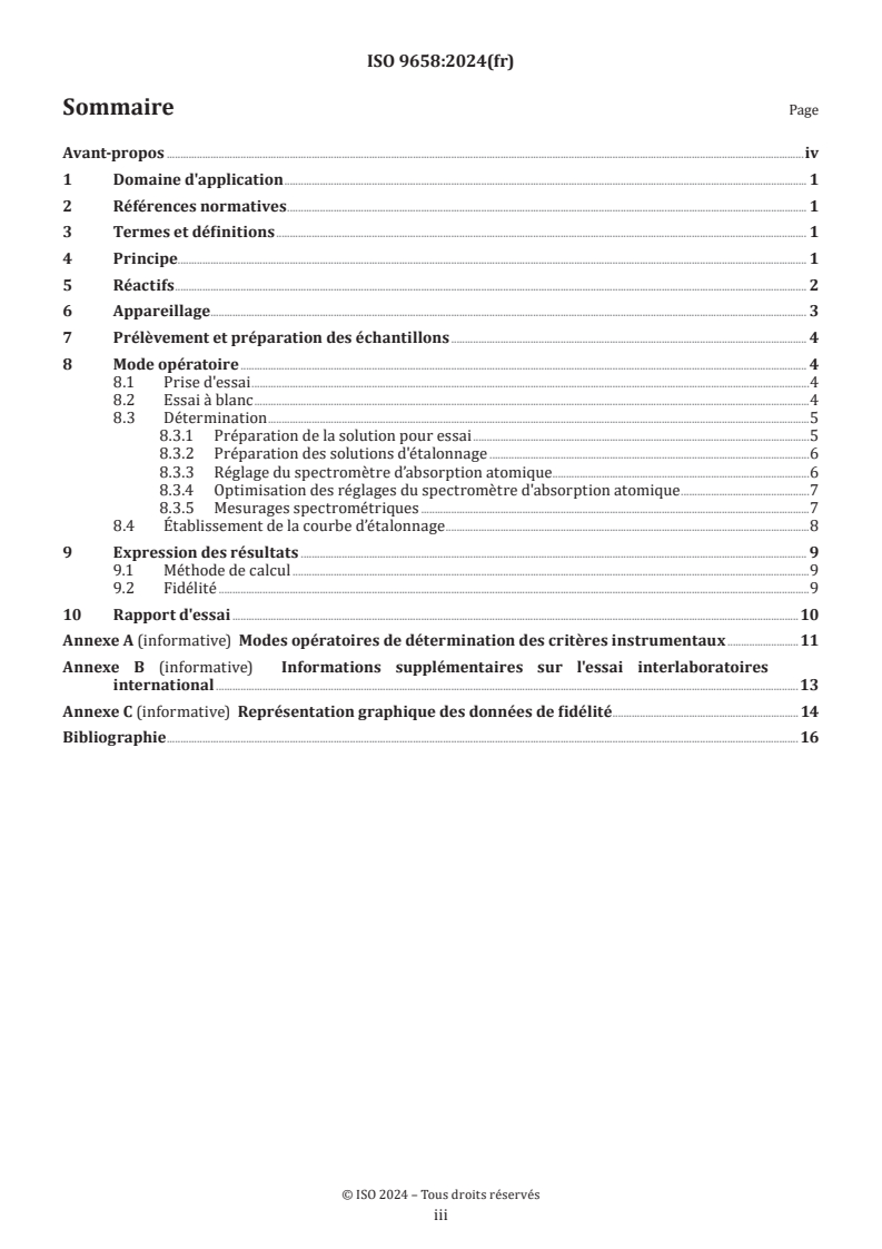 ISO 9658:2024 - Aciers — Détermination de l'aluminium — Méthode par spectrométrie d'absorption atomique dans la flamme
Released:13. 09. 2024