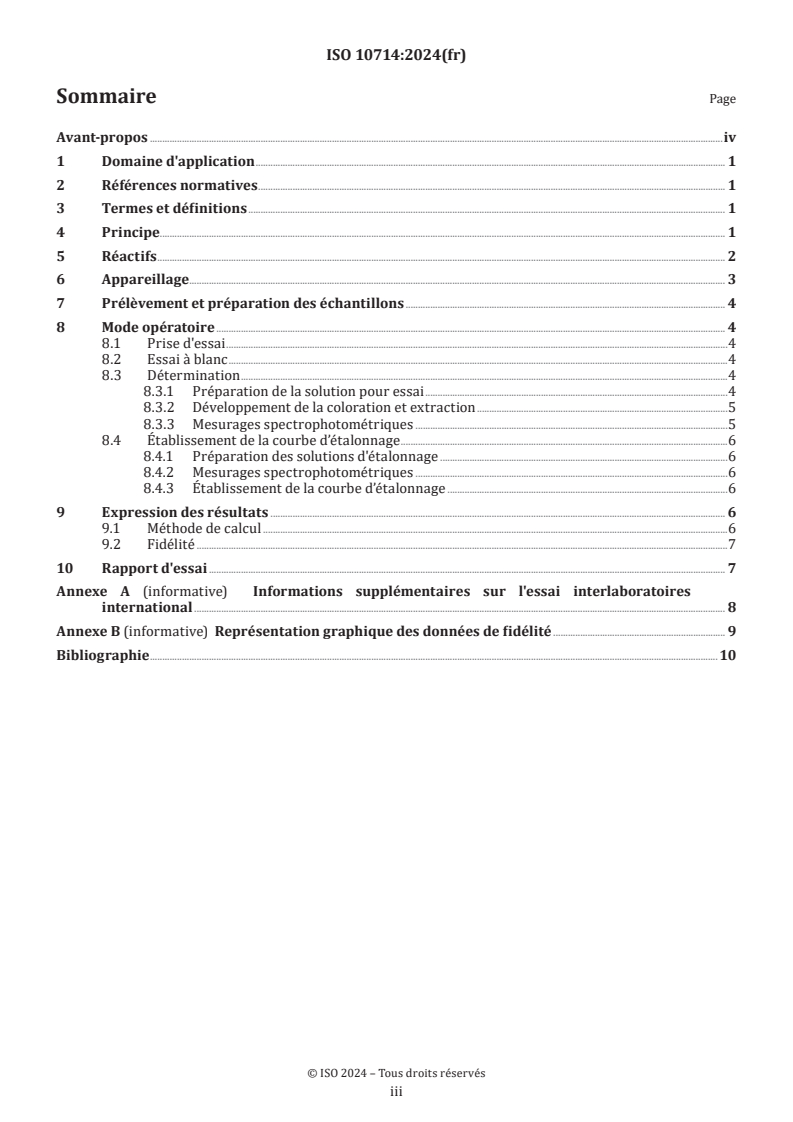 ISO 10714:2024 - Aciers et fontes — Détermination des teneurs en phosphore — Méthode spectrophotométrique au phosphomolybdovanadate
Released:19. 07. 2024