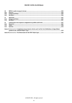 ISO/IEC 14496-26:2024 ISO/IEC 14496-26:2024 - Information technology — Coding of audio-visual objects — Part 26: Audio conformance
Released:11/8/2024 - Page 4 preview