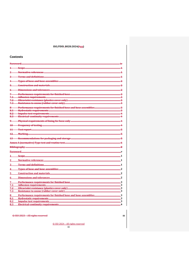 REDLINE ISO/FDIS 8028 - Rubber and/or plastics hoses and hose assemblies for airless paint spraying — Specification
Released:29. 04. 2024