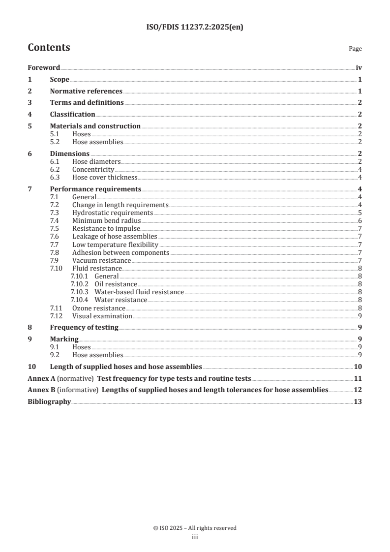 ISO/FDIS 11237.2 - Rubber hoses and hose assemblies — Compact wire-braid-reinforced hydraulic types for oil-based or water-based fluids — Specification
Released:18. 02. 2025