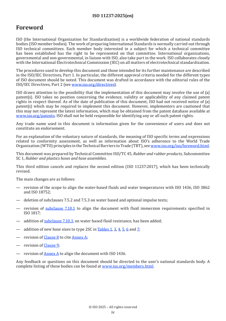ISO 11237:2025 ISO 11237:2025 - Rubber hoses and hose assemblies — Compact wire-braid-reinforced hydraulic types for oil-based or water-based fluids — Specification
Released:2. 05. 2025 - Page 4 preview