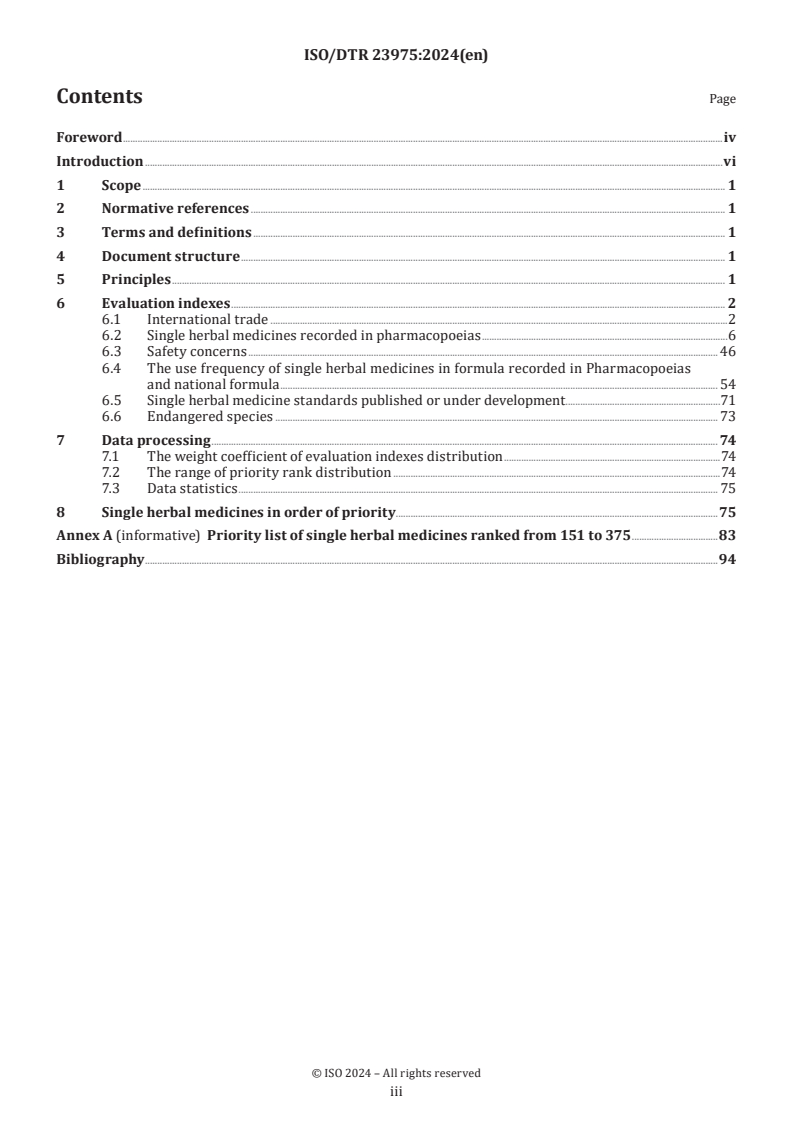 ISO/DTR 23975 - Traditional Chinese medicine — Priority list of single herbal medicines for developing standards
Released:17. 09. 2024