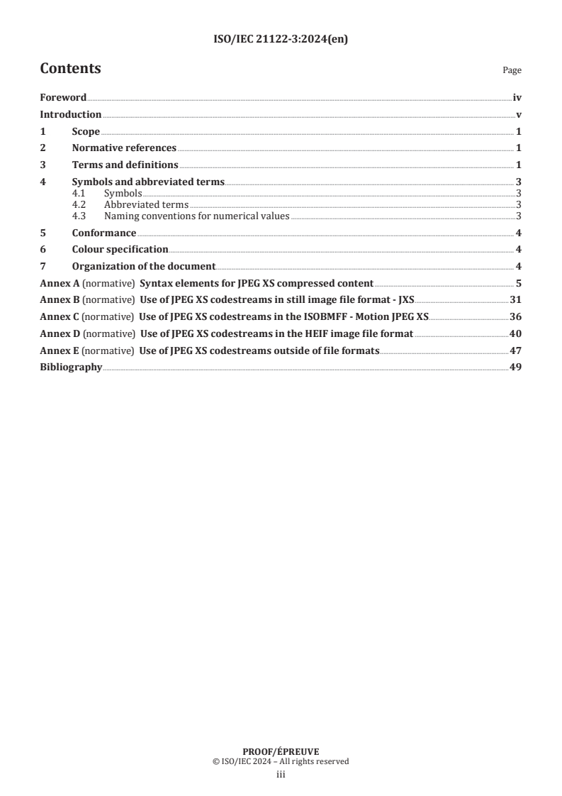 ISO/IEC PRF 21122-3 ISO/IEC PRF 21122-3 - Information technology — JPEG XS low-latency lightweight image coding system — Part 3: Transport and container formats
Released:10. 06. 2024
